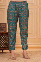 Majestic Teal Vine Maternity Cotton Co-ord Set