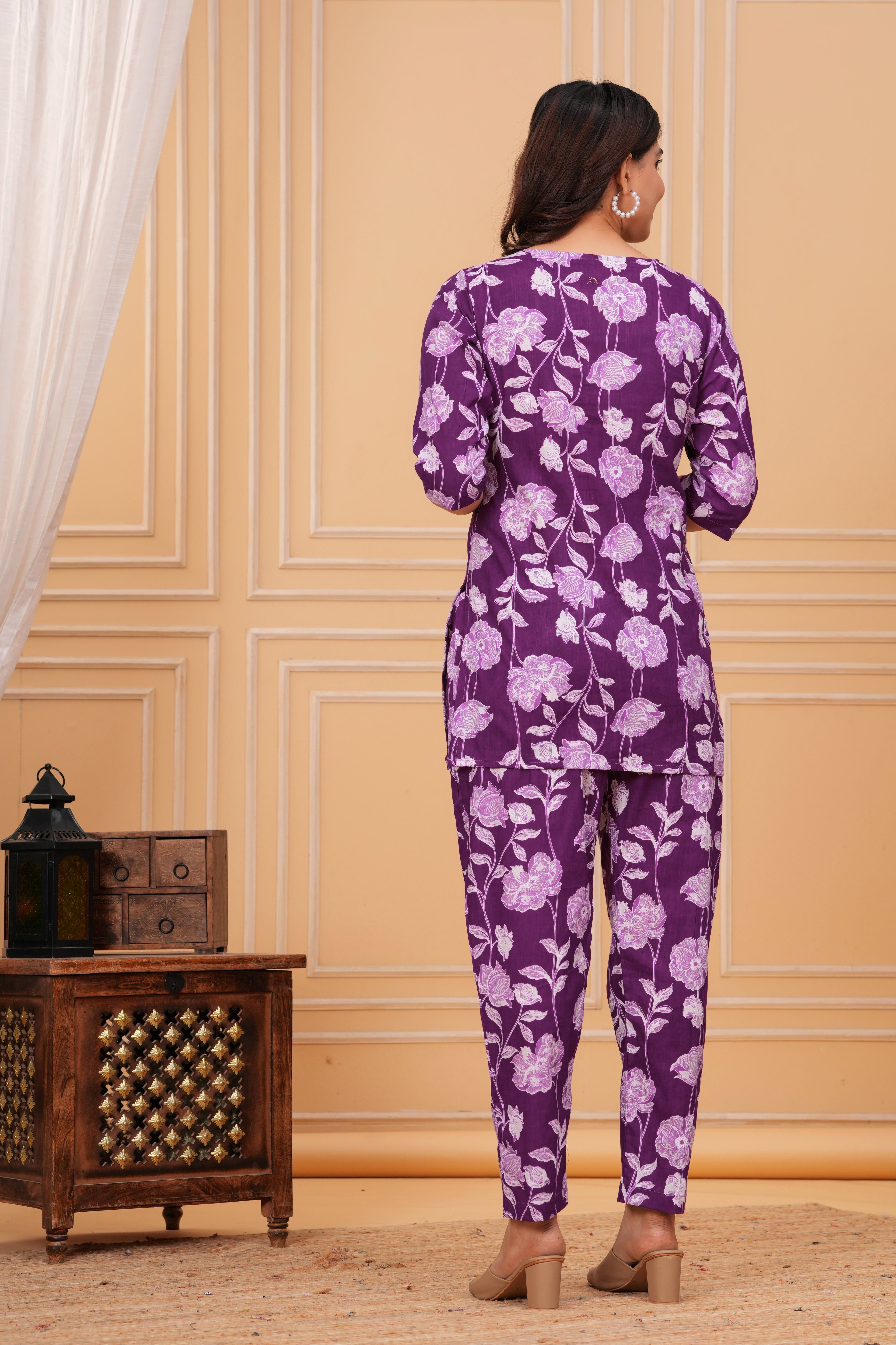 Lavender Dreams Maternity Cotton Co-ord Set
