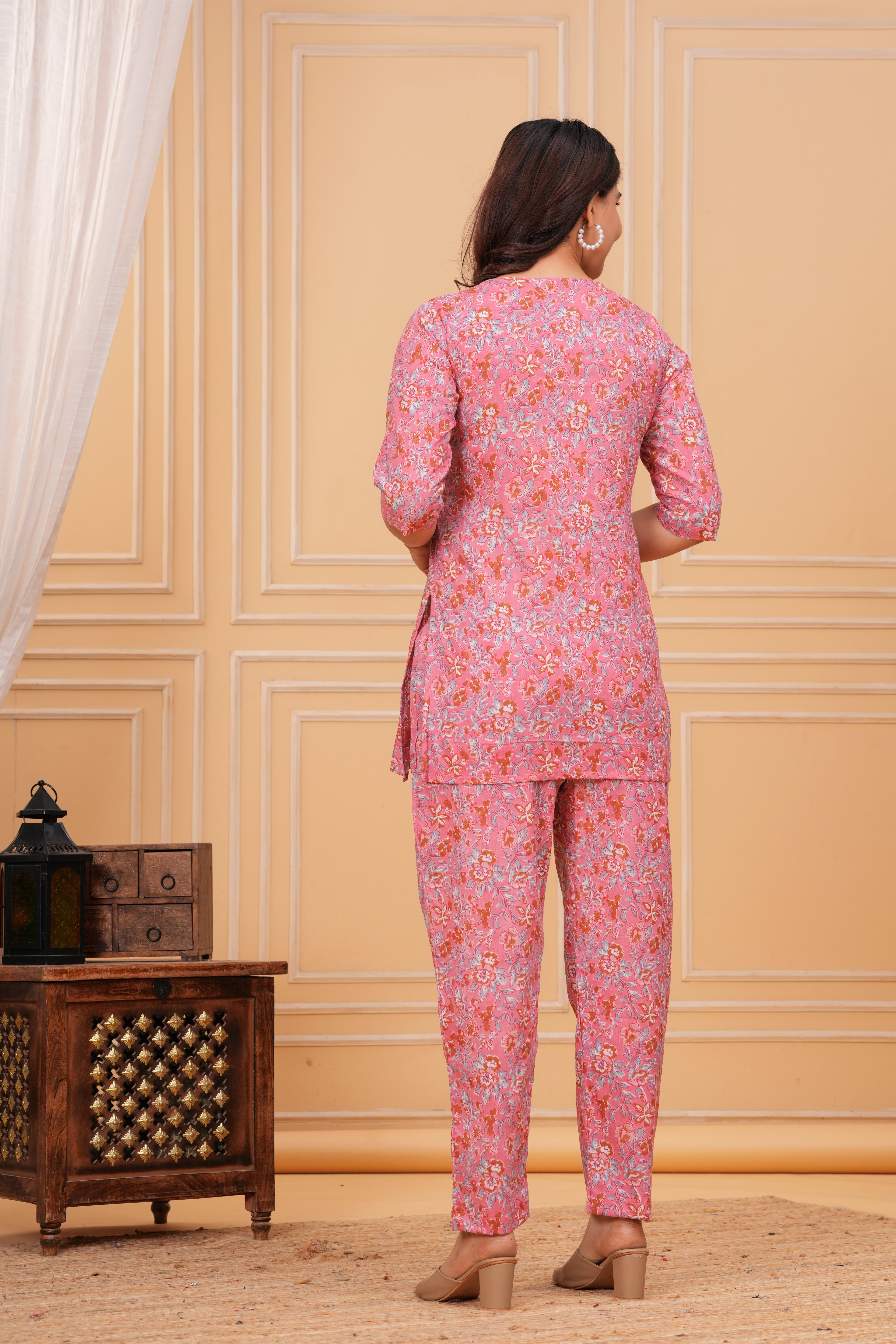Rosy Garden Maternity Cotton Co-ord Set