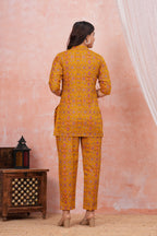 Golden Ochre Maternity Cotton Co-ord Set