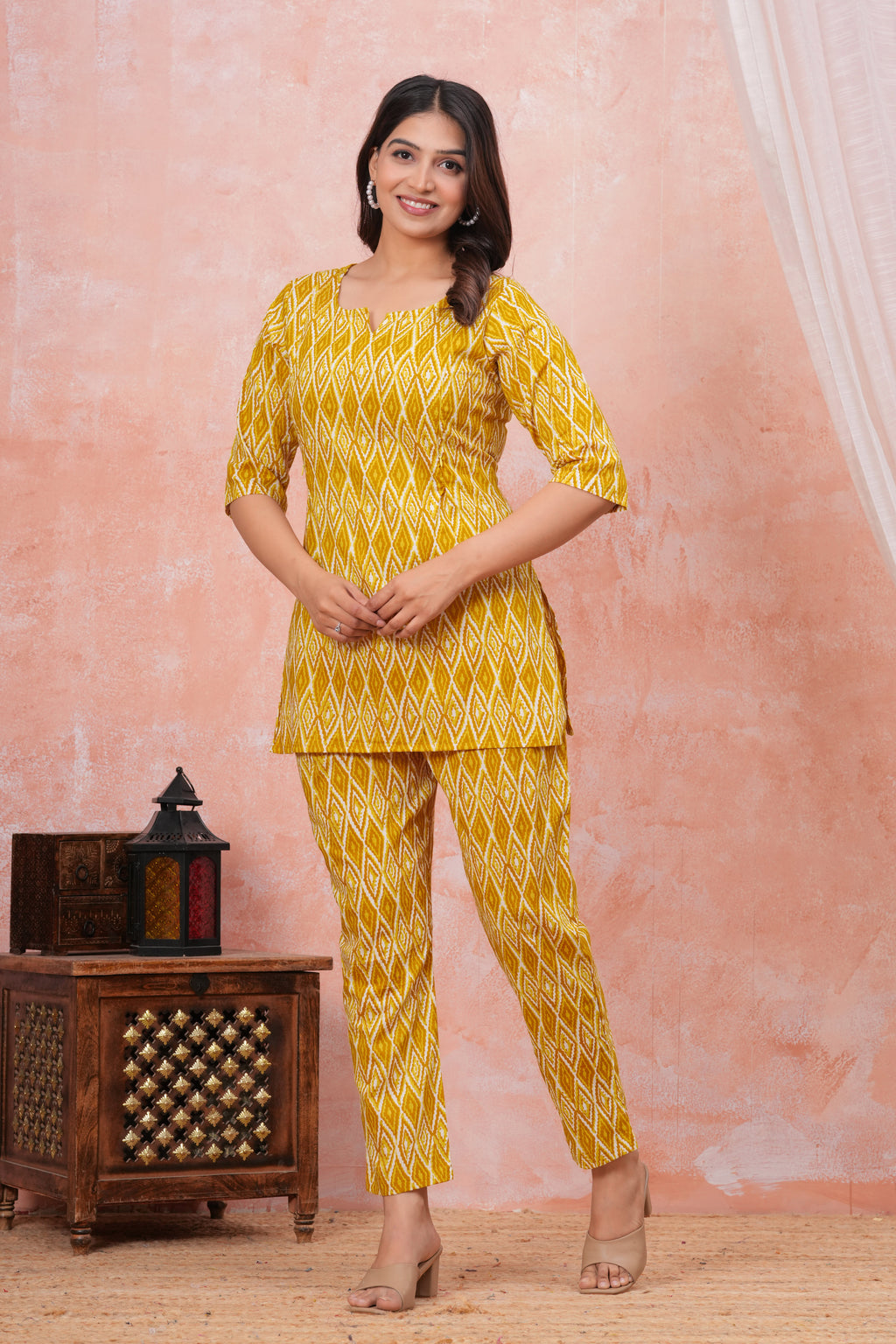 Olive Meadow Maternity Cotton Co-ord Set