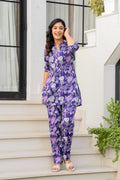 Enchanted Indigo Floral Cotton Co-ord Set