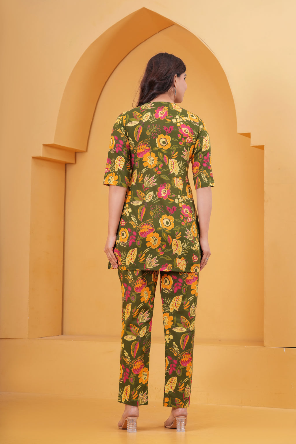Olive Meadow Maternity Cotton Co-ord Set