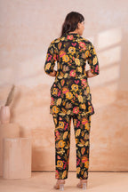 Midnight Meadow Maternity Cotton Co-ord Se