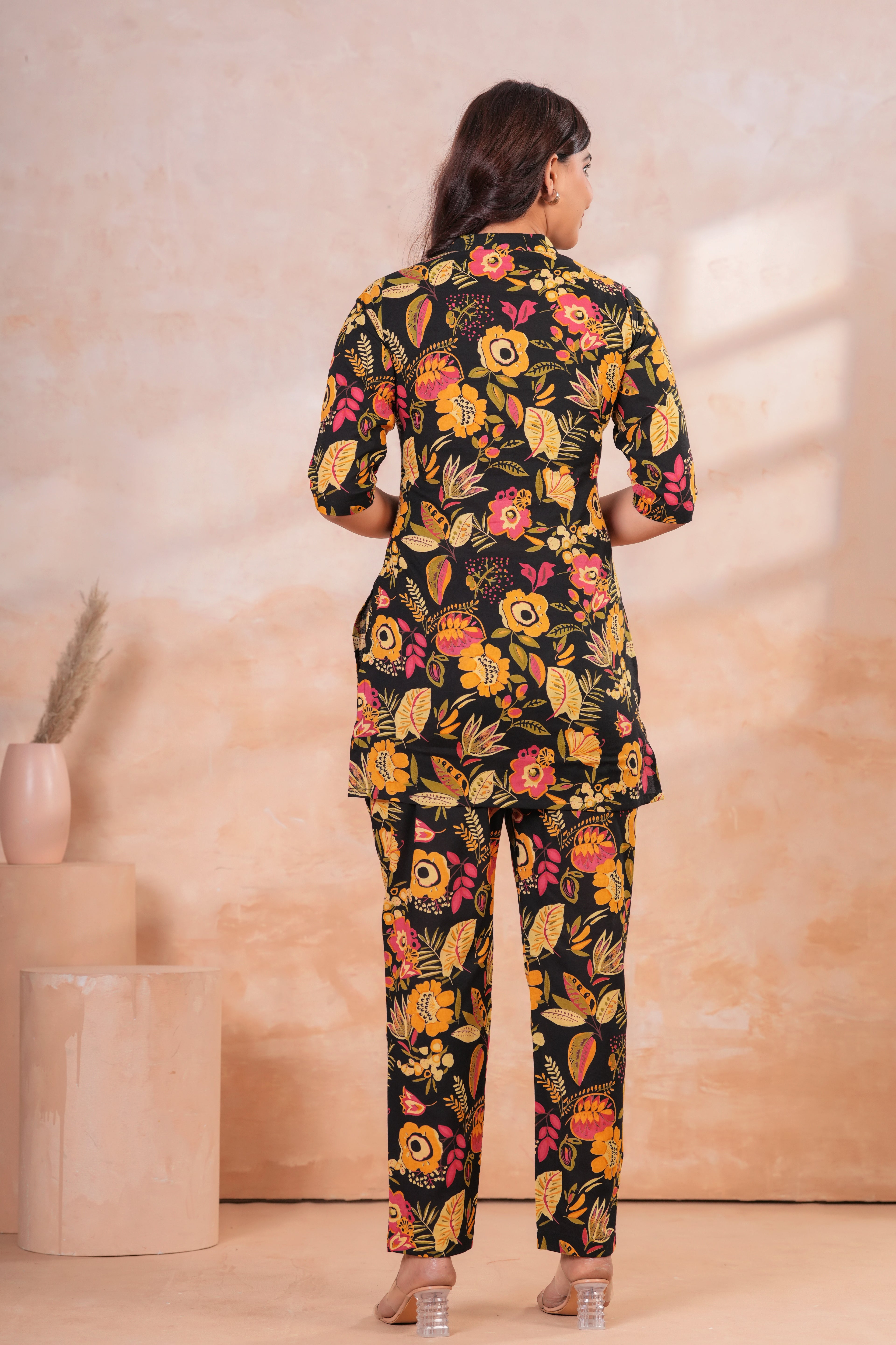 Midnight Meadow Maternity Cotton Co-ord Se
