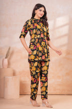 Midnight Meadow Maternity Cotton Co-ord Se