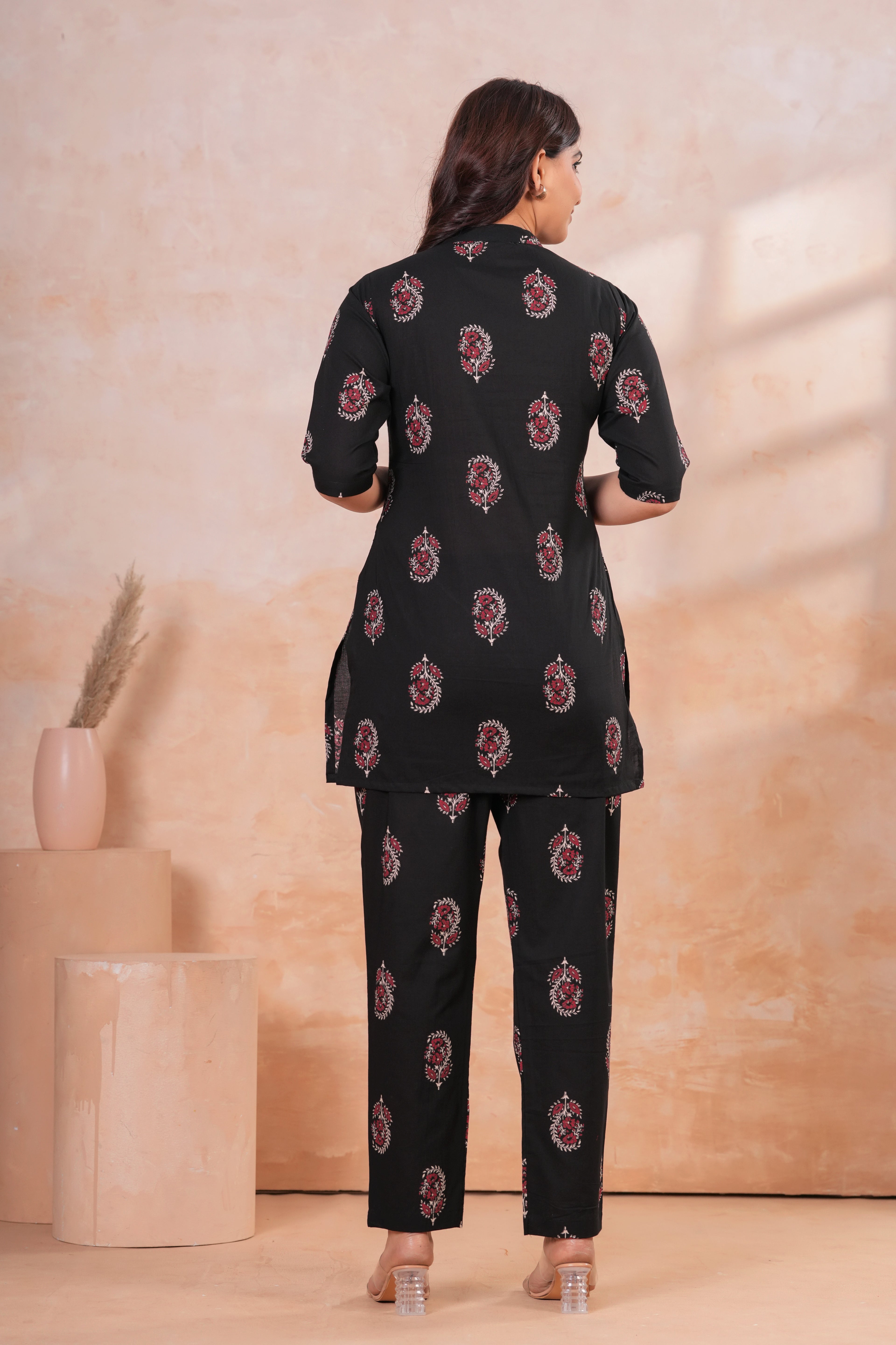 Midnight Bud Maternity Cotton Co-ord Set
