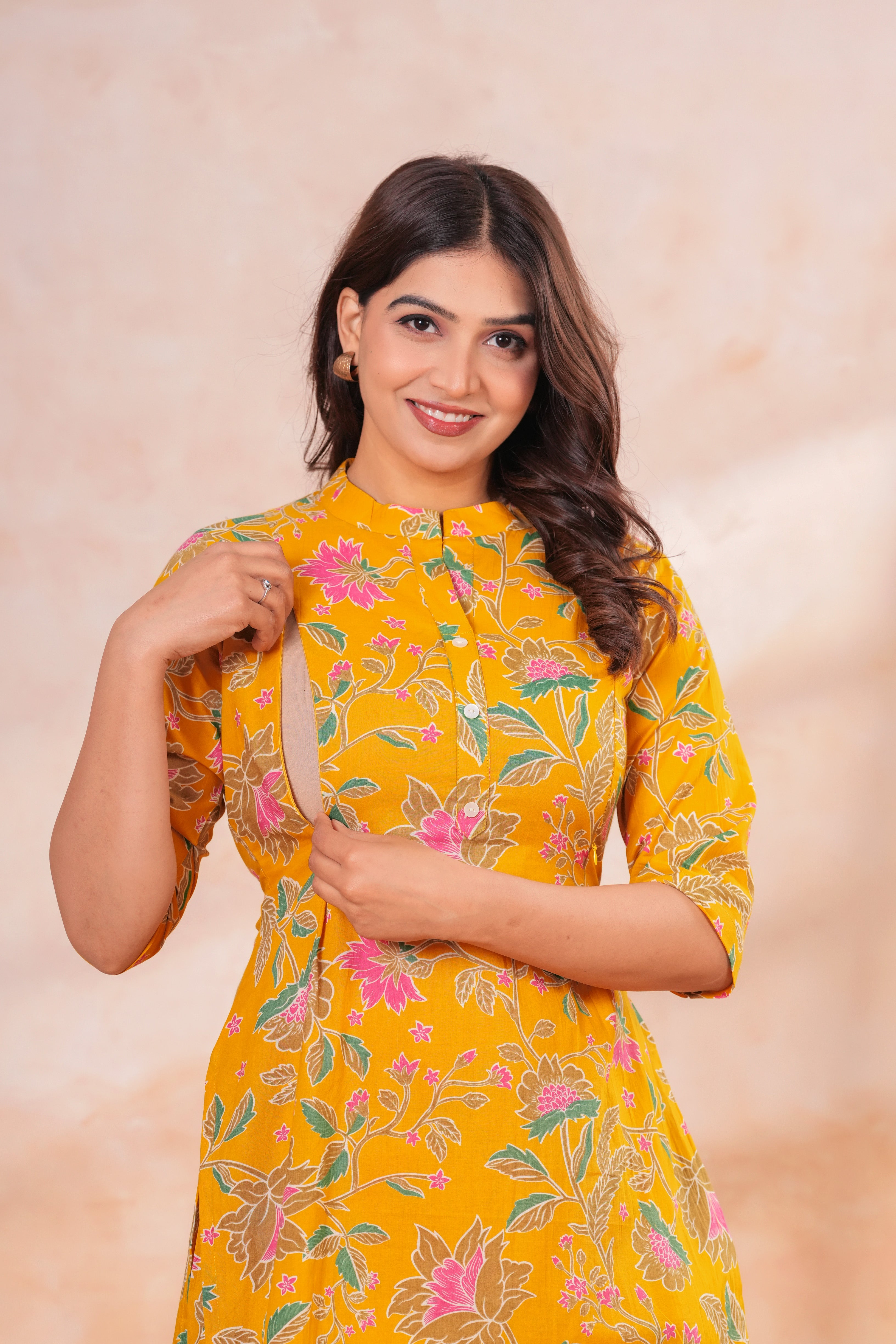 Golden Meadow Maternity Cotton Co-ord Set