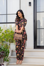 Mystic Midnight Floral Cotton Co-ord Set