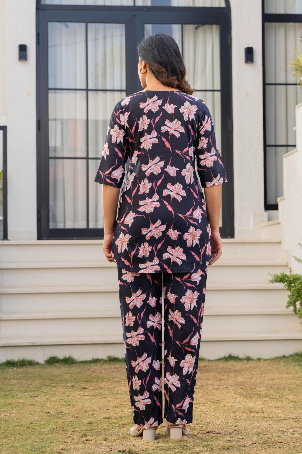 Midnight Lily Cotton Co-ord Set