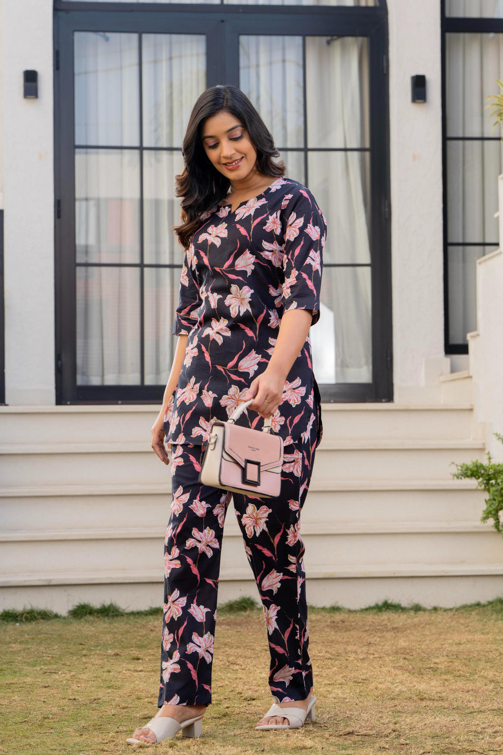 Midnight Lily Cotton Co-ord Set