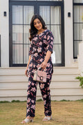 Midnight Lily Cotton Co-ord Set