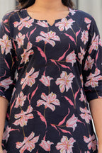 Midnight Lily Cotton Co-ord Set